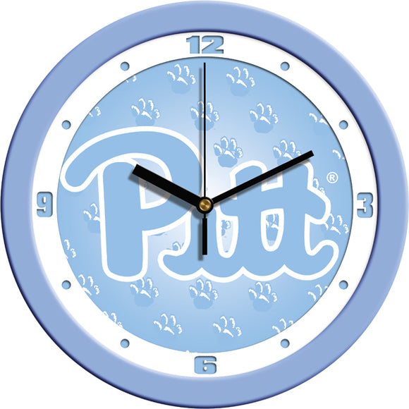 Pittsburgh Panthers Wall Clock - Baby Blue
