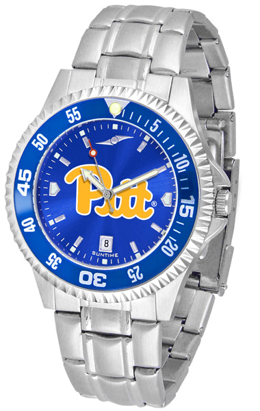 Pittsburgh Panthers Competitor Steel Men’s Watch - AnoChrome- Color Bezel