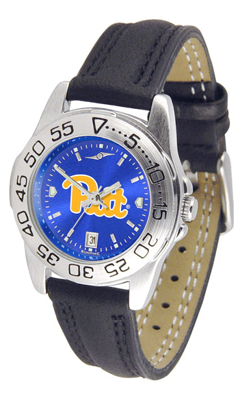 Pittsburgh Panthers Sport Leather Ladies Watch - AnoChrome