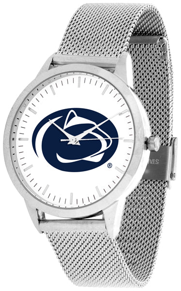 Penn State Statement Mesh Band Unisex Watch - Silver