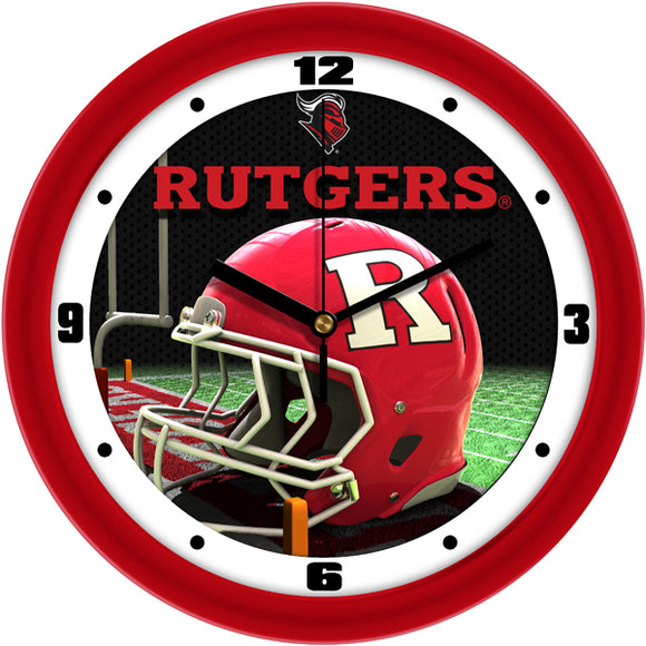 Rutgers Wall Clock - Football Helmet