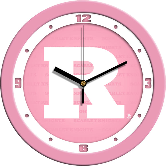 Rutgers Wall Clock - Pink