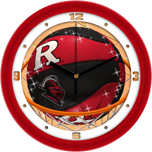 Rutgers Wall Clock - Basketball Slam Dunk