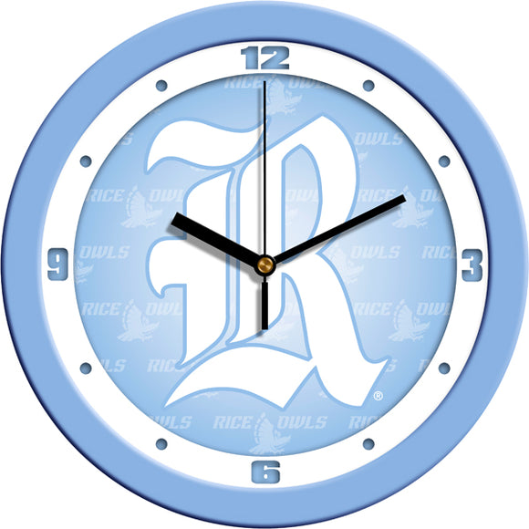 Rice University Wall Clock - Baby Blue