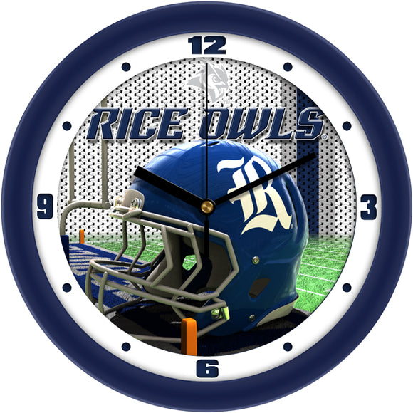 Rice University Wall Clock - Football Helmet