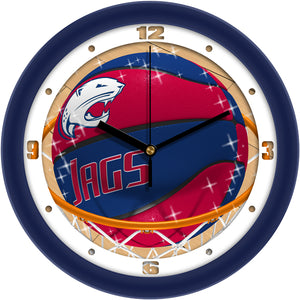 South Alabama Wall Clock - Basketball Slam Dunk