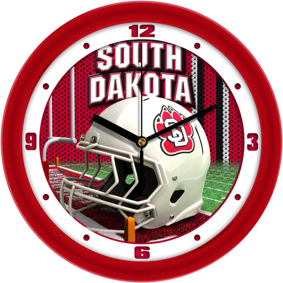 South Dakota Wall Clock - Football Helmet