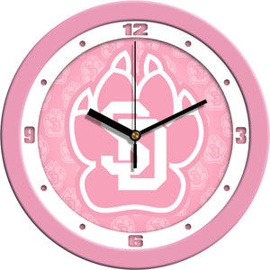 South Dakota Wall Clock - Pink