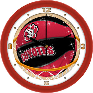 South Dakota Wall Clock - Basketball Slam Dunk