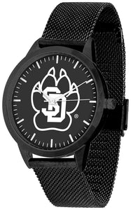 South Dakota Statement Mesh Band Unisex Watch - Black - Black Dial