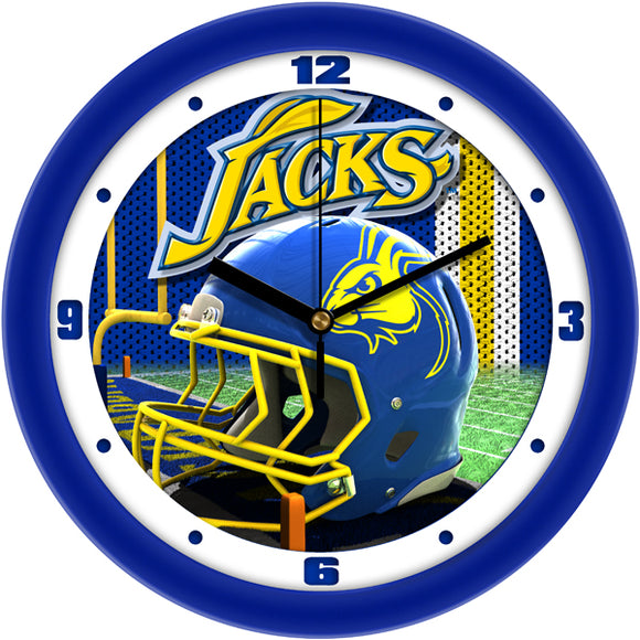 South Dakota State Wall Clock - Football Helmet