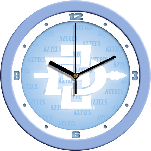 San Diego State Wall Clock - Baby Blue