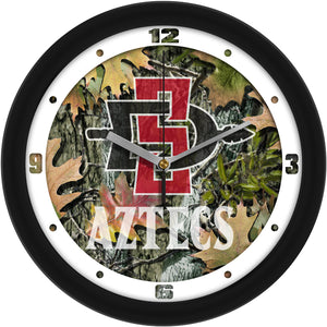 San Diego State Wall Clock - Camo