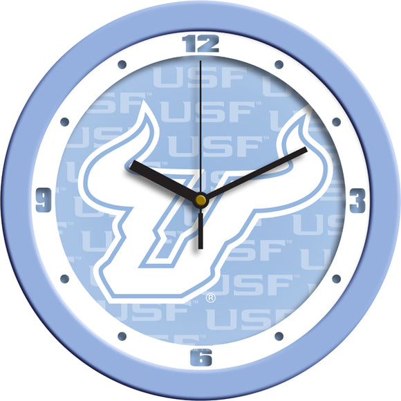 South Florida Bulls Wall Clock - Baby Blue