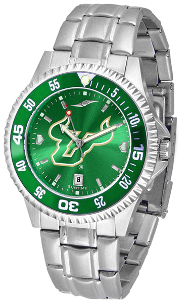 South Florida Bulls Competitor Steel Men’s Watch - AnoChrome- Color Bezel