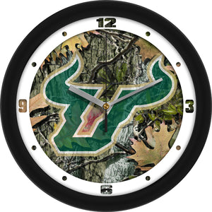 South Florida Bulls Wall Clock - Camo