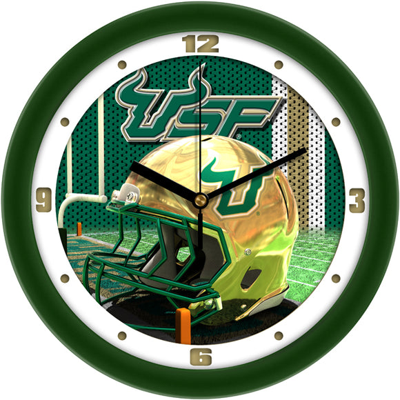 South Florida Bulls Wall Clock - Football Helmet