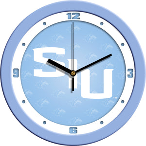 Southern Illinois Wall Clock - Baby Blue