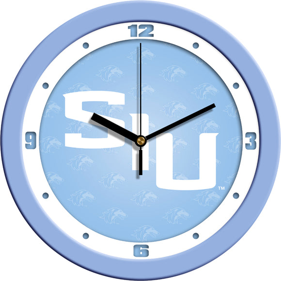Southern Illinois Wall Clock - Baby Blue