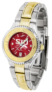 Southern Illinois Competitor Two-Tone Ladies Watch - AnoChrome