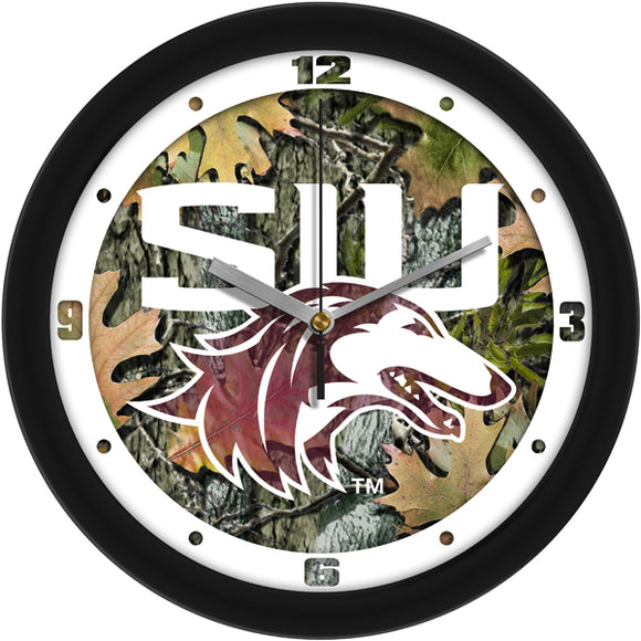 Southern Illinois Wall Clock - Camo