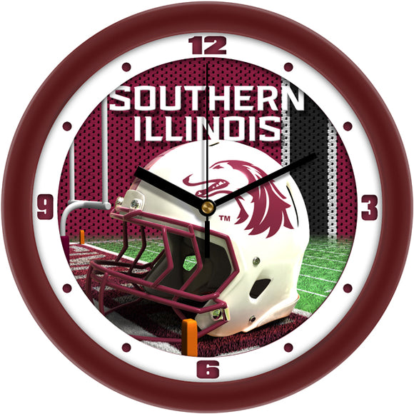 Southern Illinois Wall Clock - Football Helmet