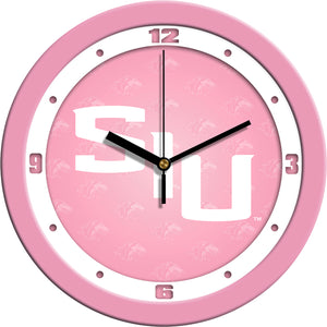 Southern Illinois Wall Clock - Pink