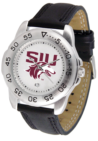 Southern Illinois Sport Leather Men’s Watch