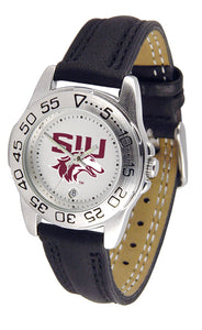 Southern Illinois Sport Leather Ladies Watch