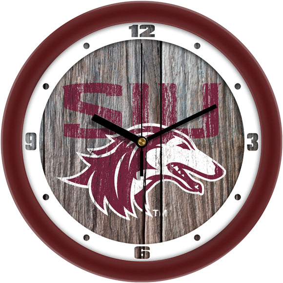 Southern Illinois Wall Clock - Weathered Wood