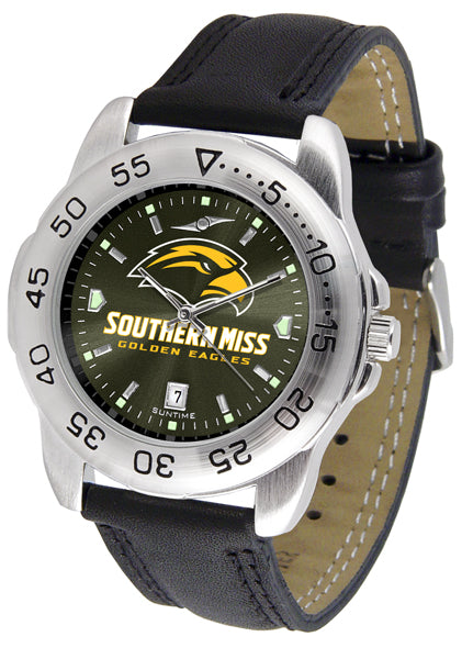 Southern Miss Sport Leather Men’s Watch - AnoChrome