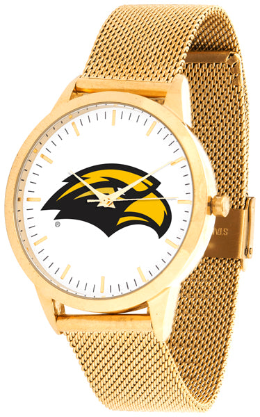 Southern Miss Statement Mesh Band Unisex Watch - Gold