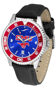 SMU Mustangs Competitor Men’s Watch - AnoChrome - Color Bezel