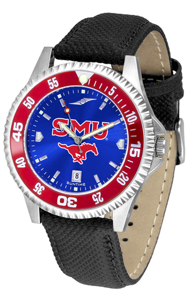 SMU Mustangs Competitor Men’s Watch - AnoChrome - Color Bezel