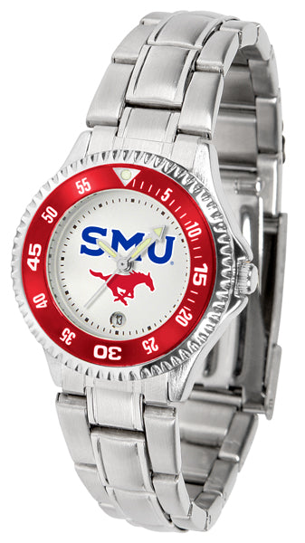 SMU Mustangs Competitor Steel Ladies Watch