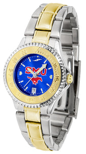 SMU Mustangs Competitor Two-Tone Ladies Watch - AnoChrome
