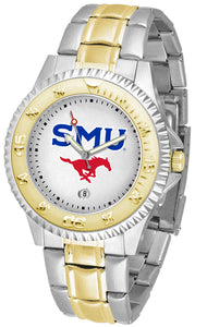SMU Mustangs Competitor Two-Tone Men’s Watch