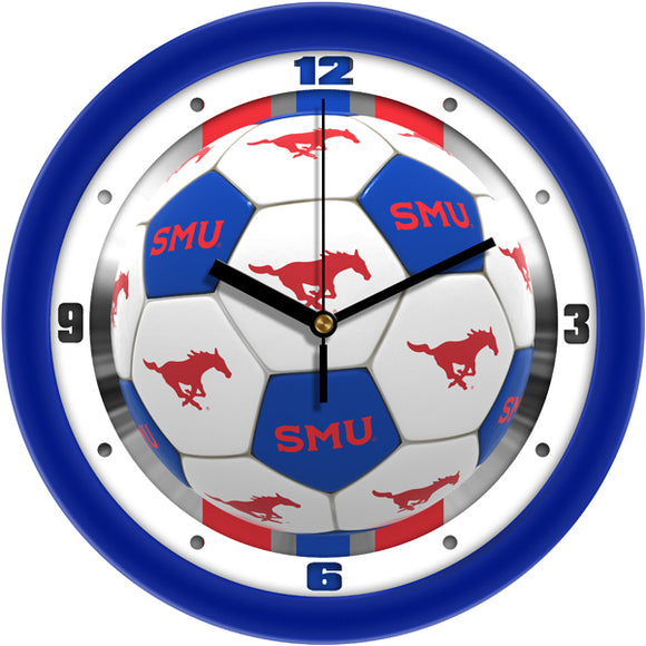 SMU Mustangs Wall Clock - Soccer