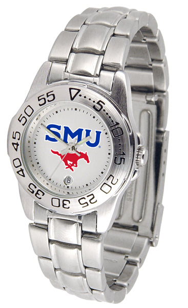 SMU Mustangs Sport Steel Ladies Watch