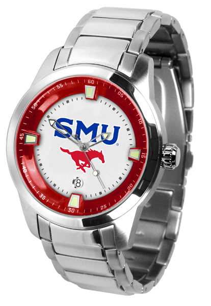 SMU Mustangs Titan Steel Men’s Watch