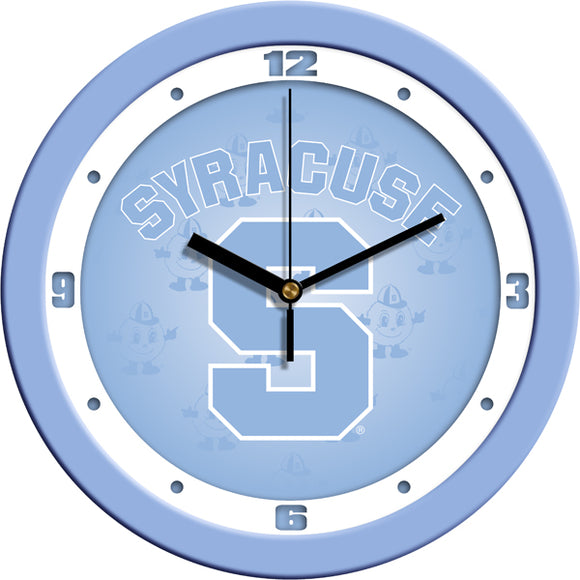 Syracuse Orange Wall Clock - Baby Blue