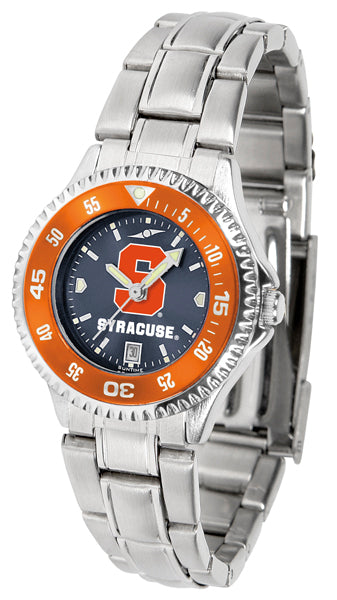 Syracuse Orange Competitor Steel Ladies Watch - AnoChrome - Color Bezel