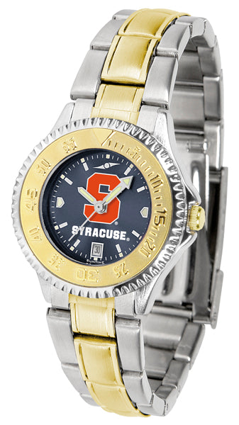 Syracuse Orange Competitor Two-Tone Ladies Watch - AnoChrome
