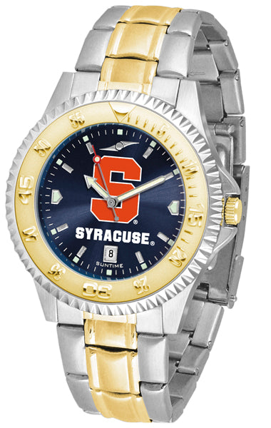 Syracuse Orange Competitor Two-Tone Men’s Watch - AnoChrome