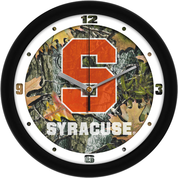 Syracuse Orange Wall Clock - Camo