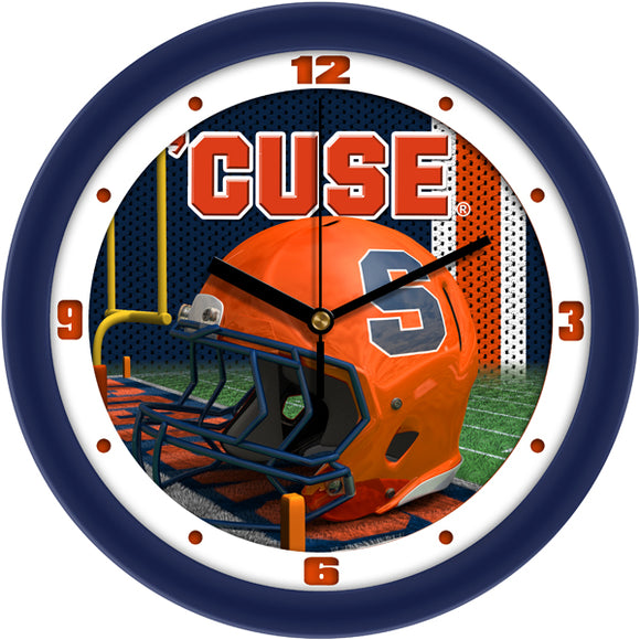 Syracuse Orange Wall Clock - Football Helmet