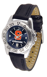 Syracuse Orange Sport Leather Ladies Watch - AnoChrome