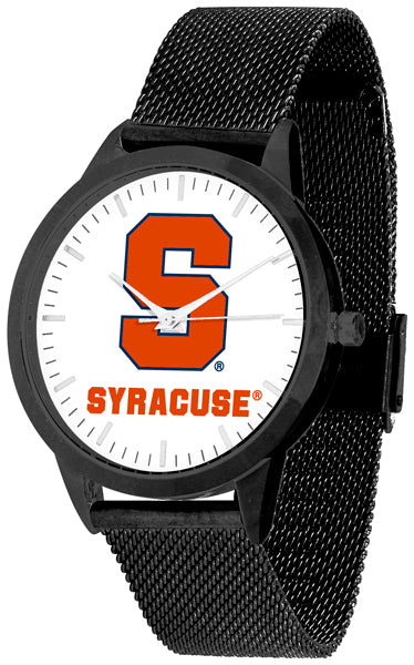 Syracuse Orange Statement Mesh Band Unisex Watch - Black