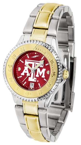 Texas A&M Competitor Two-Tone Ladies Watch - AnoChrome