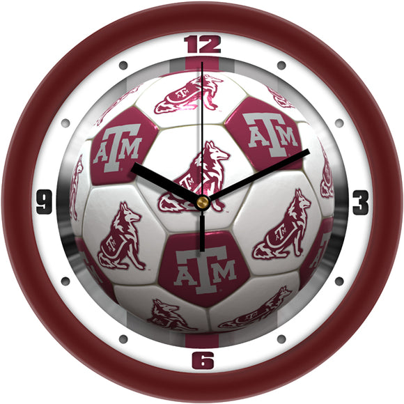 Texas A&M Wall Clock - Soccer